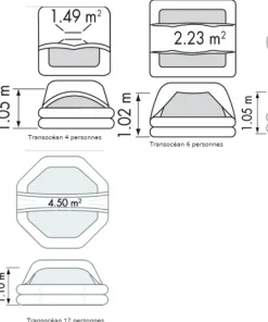 PLASTIMO Radeau De Survie^Radeau de survie Transocean - hauturier - 10 personnes - Sac