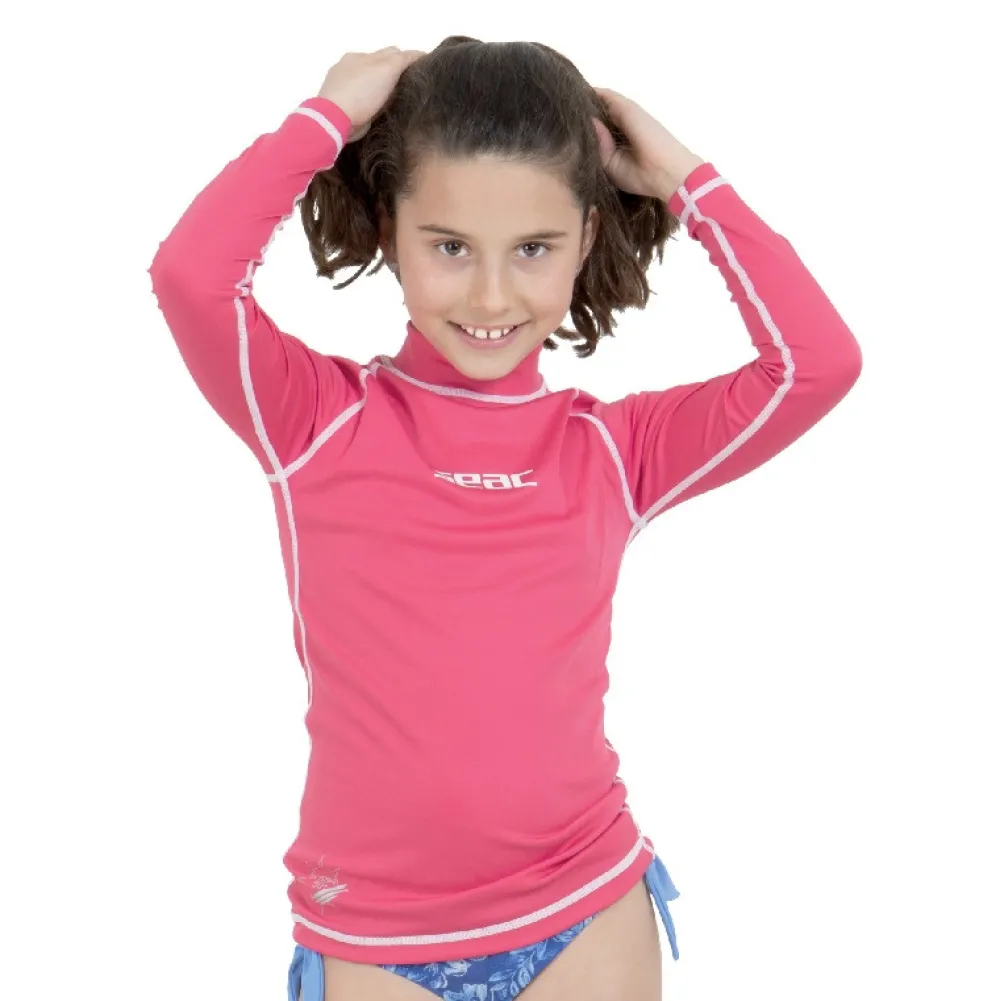 SEAC SUB Lycra & Rash Guard|Lycra Et Shorty^Rash guard Fille T-sun Long - Rose