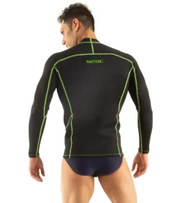 SEAC SUB Rash Guard Fit Long Noir - Homme