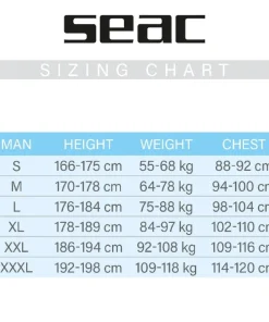SEAC SUB Rash Guard Fit Long Noir - Homme