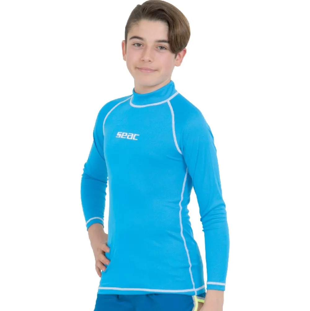 SEAC SUB Lycra & Rash Guard|Lycra Et Shorty^Rash guard Garçon T-sun Long - Bleu Clair