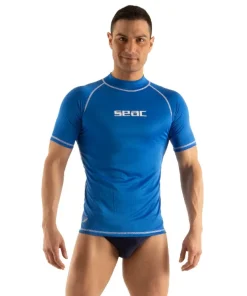 SEAC SUB Lycra & Rash Guard|Lycra Et Shorty^Rash guard Homme T-sun Short - Bleu