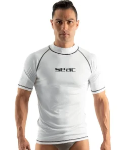 SEAC SUB Lycra & Rash Guard|Lycra Et Shorty^Rash guard Homme T-sun Short - Blanc
