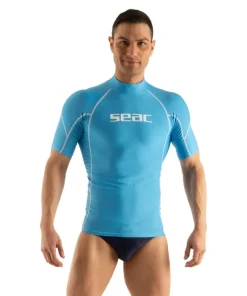 SEAC SUB Rash guard Homme RAA Short Evo - Bleu Clair