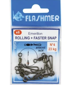 FLASHMER Accessoires De Montage Surfcasting^Rolling à Agrafe Faster Snap
