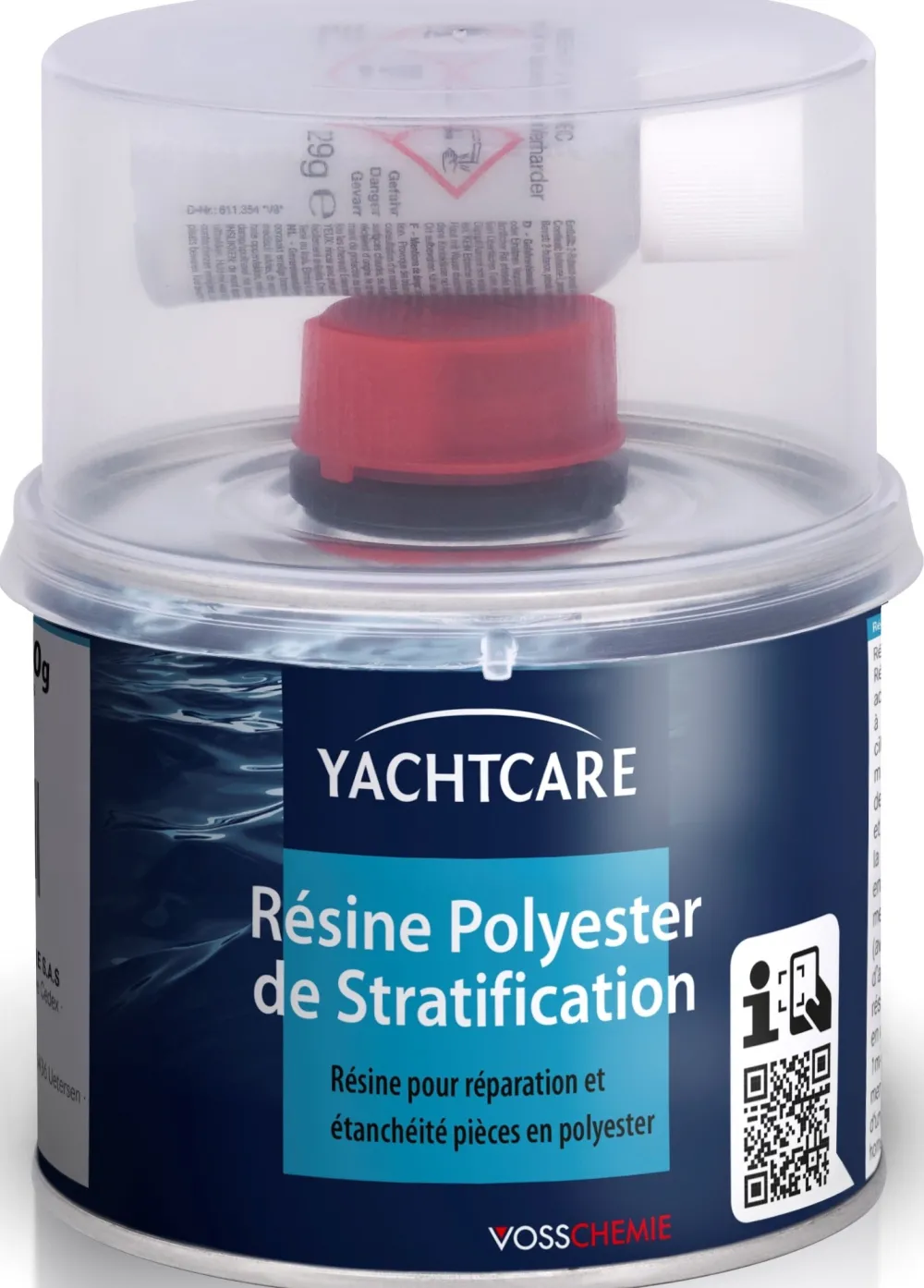 YACHTCARE Résine Epoxy^Résine de stratification Ortho - Boîte de 500g AVEC durcisseur
