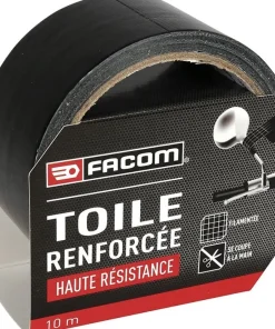 FACOM Outillage, Bricolage, Droguerie^Ruban adhésif de réparation Renforcé - Noir