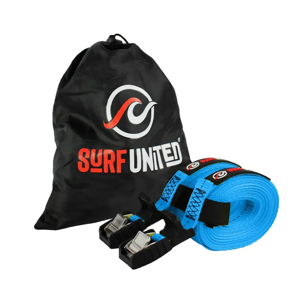 SURF UNITED Transport Et Stockage Canoë-Kayak^Sangle d'arrimage par 2 Bleu 4M X 25MM