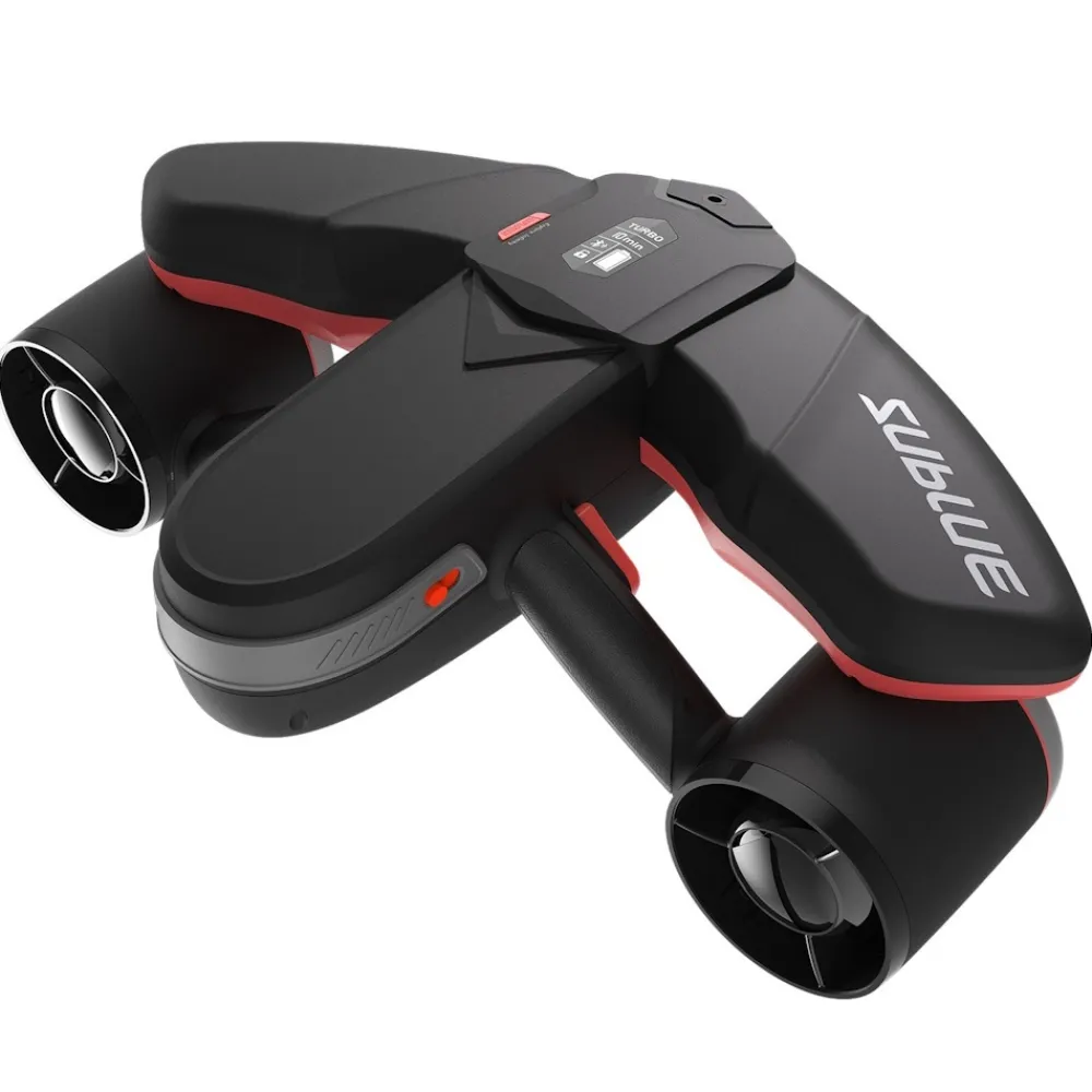 SUBLUE Scooter Sous Marin|Propulseur Sous Marin Plongée^Scooter sous marin Navbow Noir et Rouge
