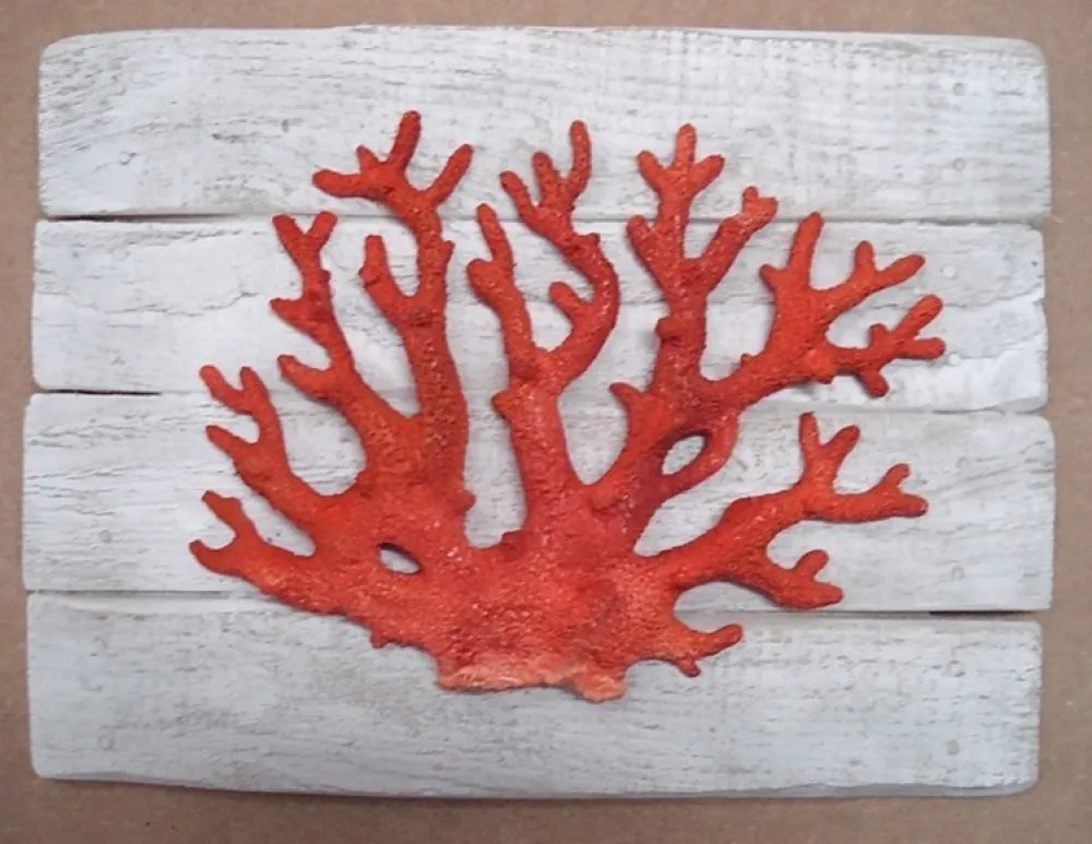 CAP VERT Sculpture Corail sur Cadre