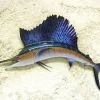 CAP VERT Sculpture Murale Demi Coque Espadon voilier