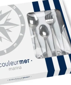PLASTIMO Vaisselle^Set couverts - Collection Marina - 24 pièces