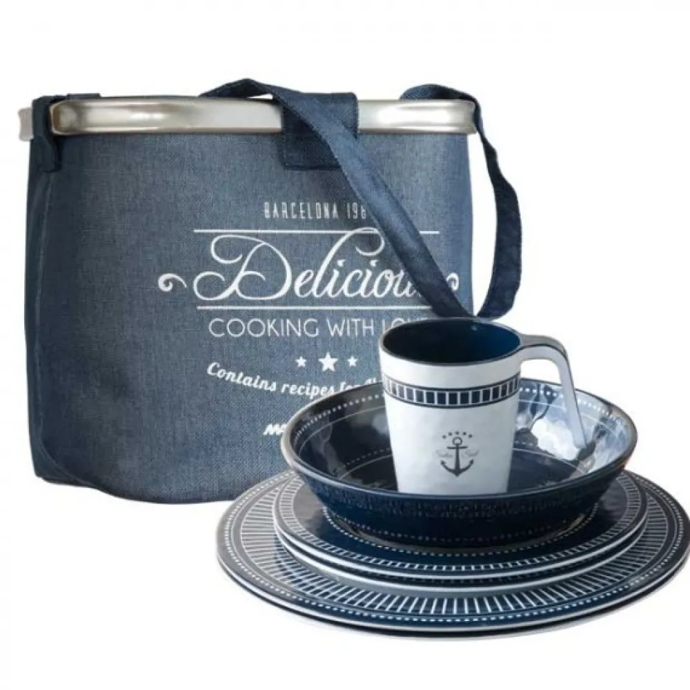 MARINE BUSINESS Set vaisselle - Collection Sailor Soul - 24 Pièces