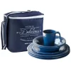 MARINE BUSINESS Vaisselle^Set vaisselle - Collection Harmony Blue - 24 Pièces
