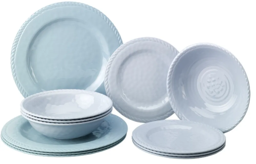 PLASTIMO Vaisselle^Set vaisselle - Collection Atoll - 12 Pièces