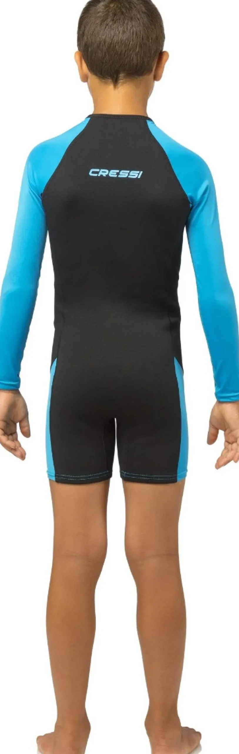 Enfant CRESSI-SUB Shorty de Natation enfant Cressi Little Shark L.S - 2 mm - Black/Blue