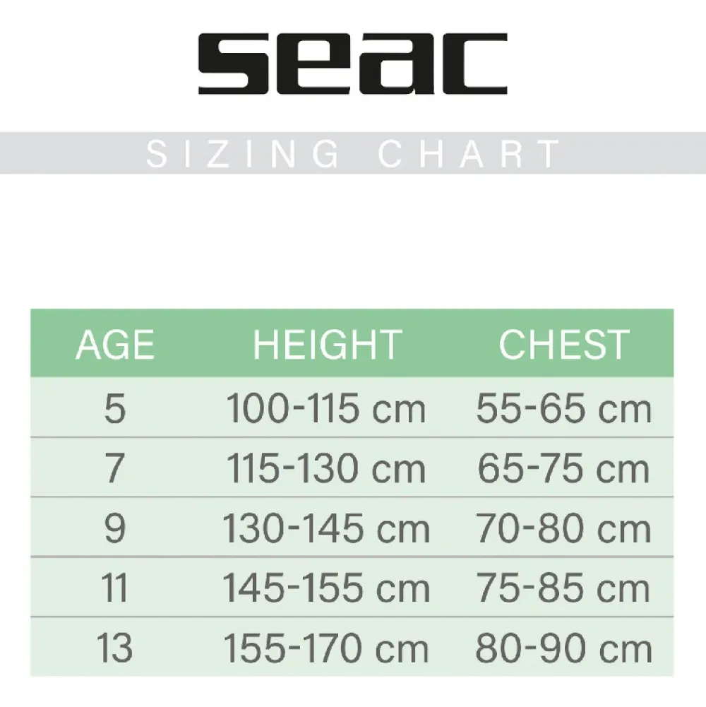 SEAC SUB Shorty néoprène Plongée Snorkeling Seac Ciao Enfant 2,5mm