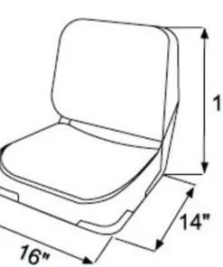 CAPE HORN Siège Bateau|Console, Siège Et Banc^Siège bateau fishing repliable Gris