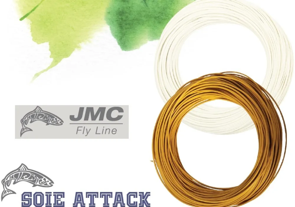 JMC & MOUCHES DE CHARETTE Soies Mouche^Soie JMC Attack AT 3F Ivoire