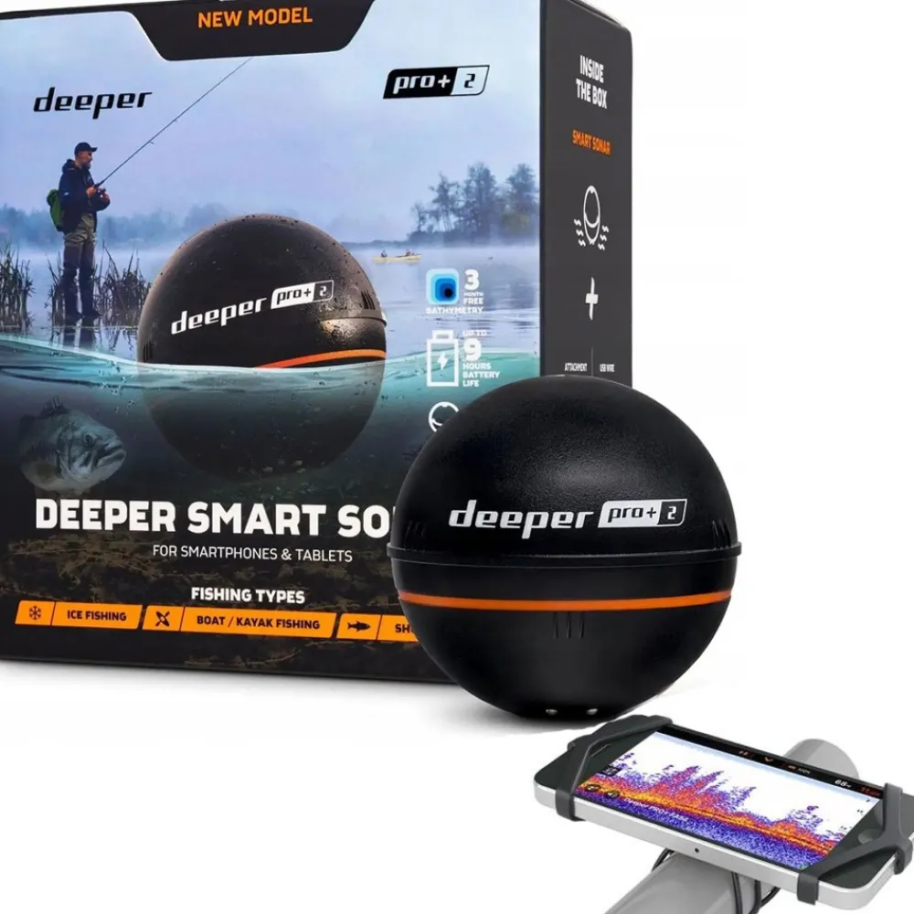 DEEPER Sondeur PRO+ V2 Sondeur avec support téléphone