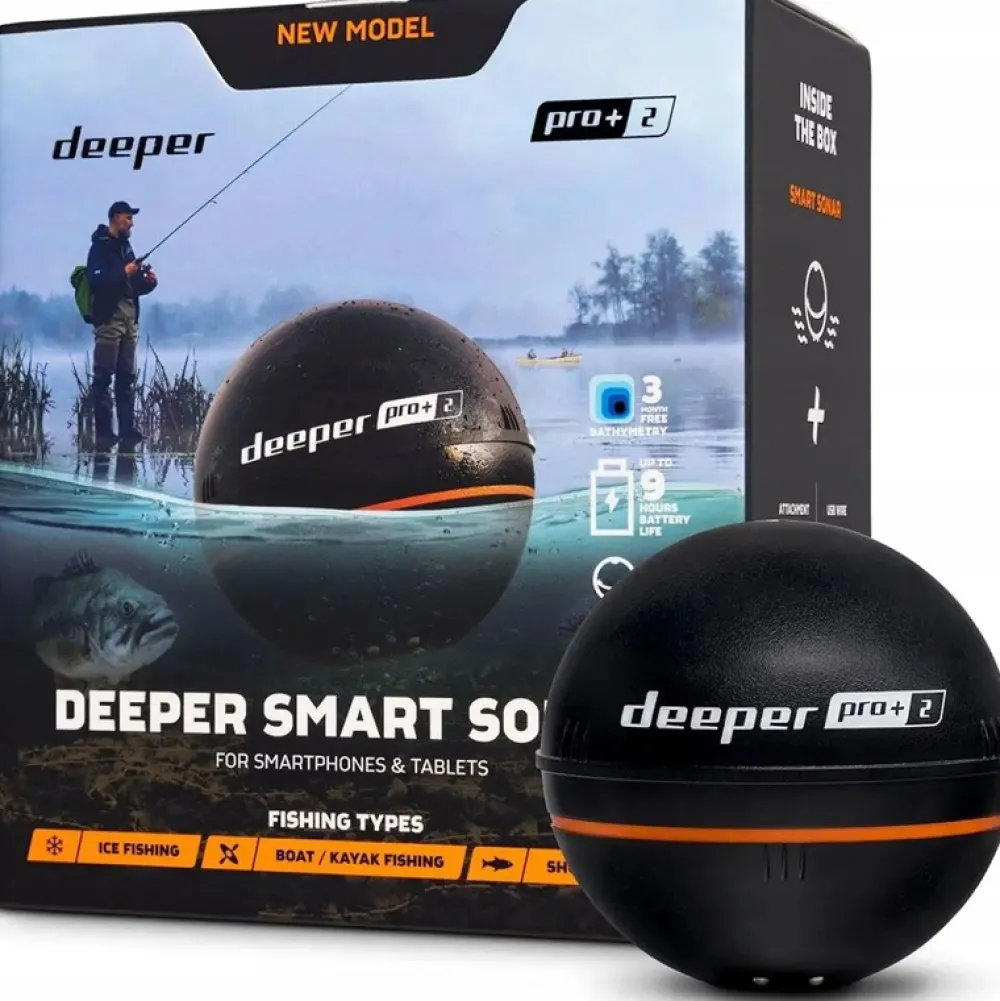 DEEPER Sondeur PRO+ V2 Sondeur avec support téléphone
