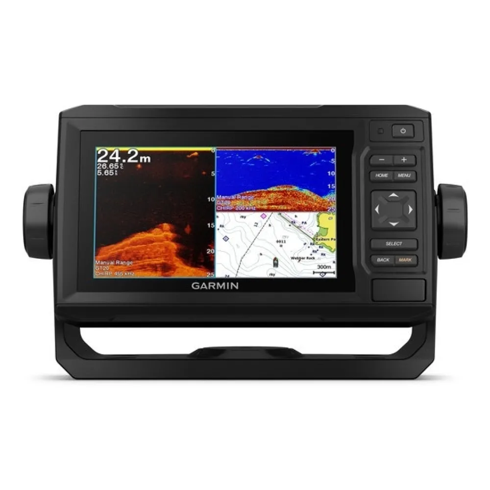 GARMIN Sondeur Gps^Sondeur GPS Echomap 62CV UHD + sonde 77/200/455/800 KHz