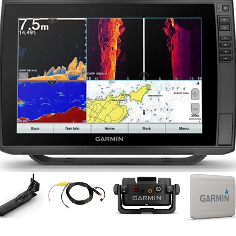 GARMIN Sondeur GPS Echomap Ultra 122SV + sonde 150/240/455/800/1100 KHz