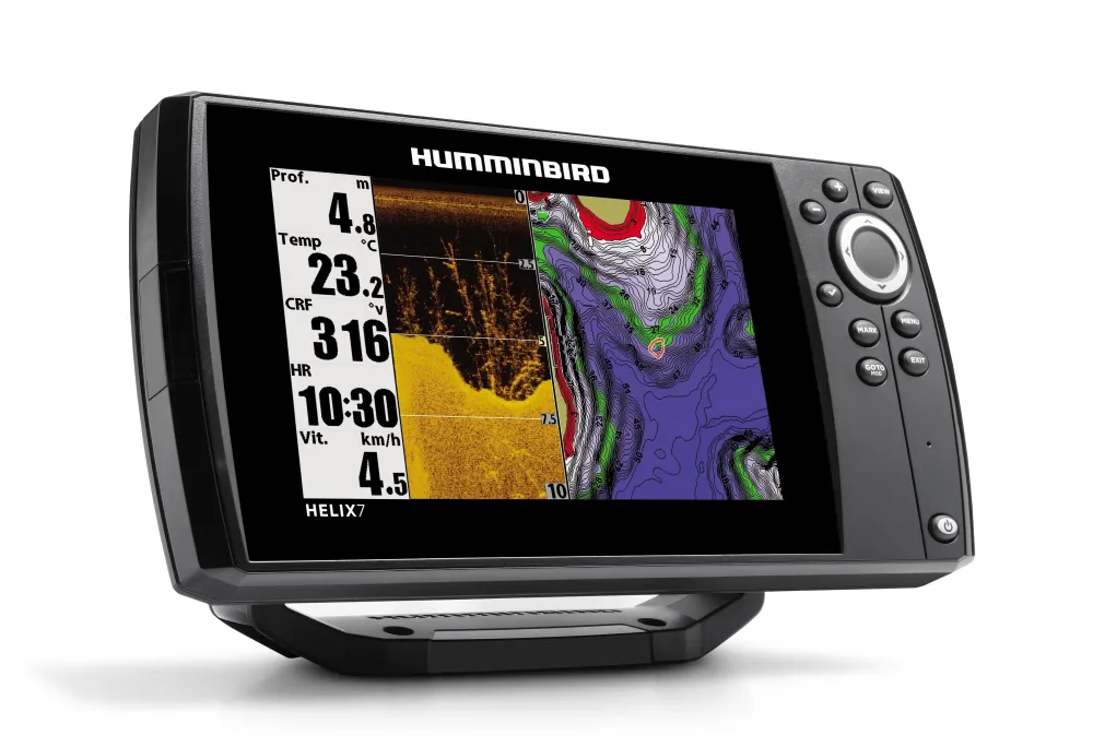 HUMMINBIRD Sondeur GPS Hélix 7 G4 CHIRP MEGA DI + Sonde 140/240/455/800/1200 KHz
