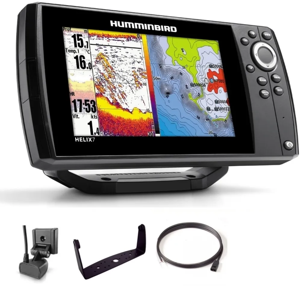 HUMMINBIRD Gps Marin|Sondeur Gps^Sondeur GPS Hélix 7 G4 CHIRP + Sonde 140/240 KHz