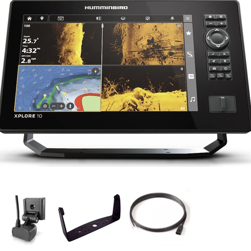 HUMMINBIRD Gps Marin|Sondeur Gps^Sondeur GPS Xplore 10 CHIRP MEGA SI + Sonde 140/240/455/800/1200 KHz