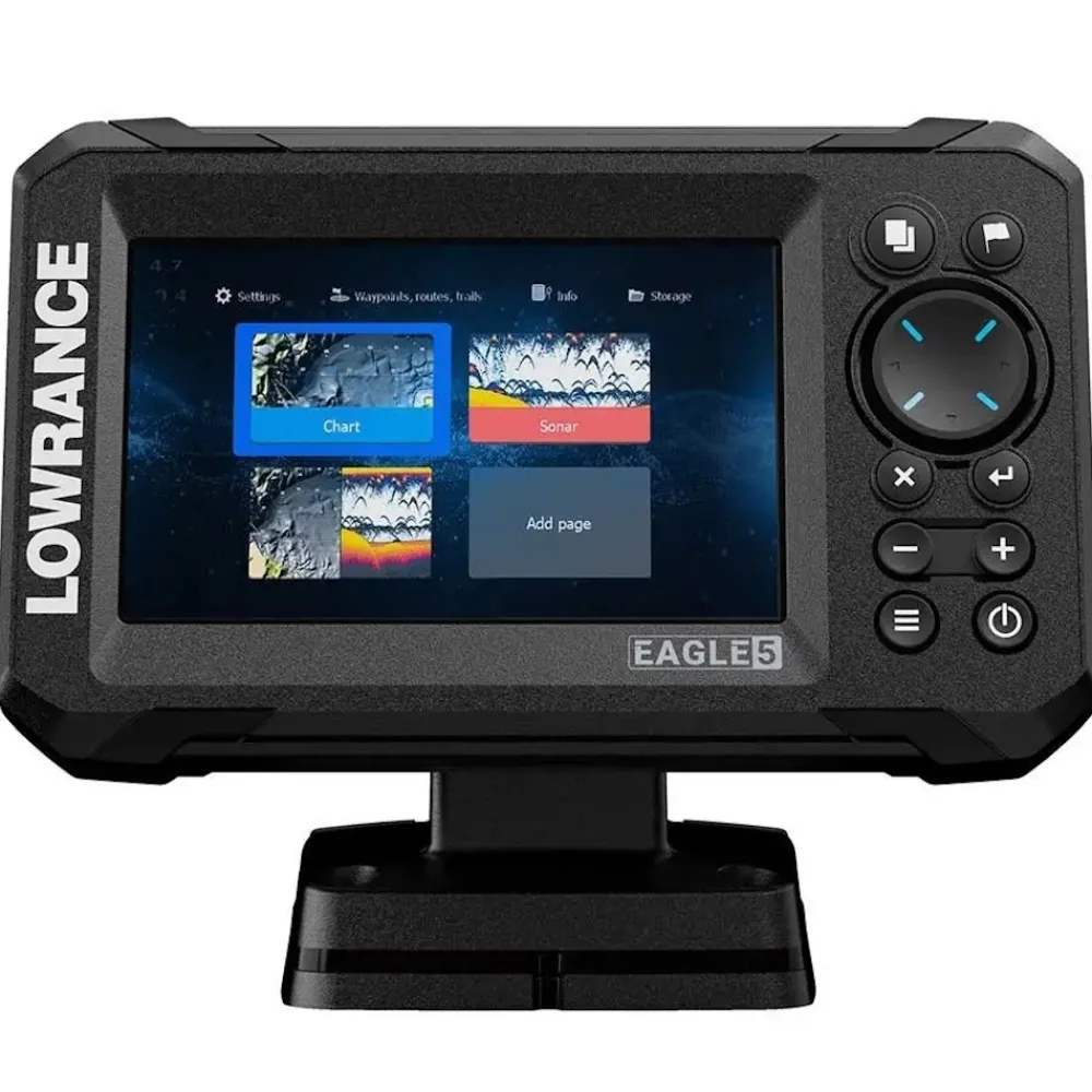 LOWRANCE Sondeur GPS Eagle 5 CHIRP HDI + Sonde 83/200/455/800 KHz