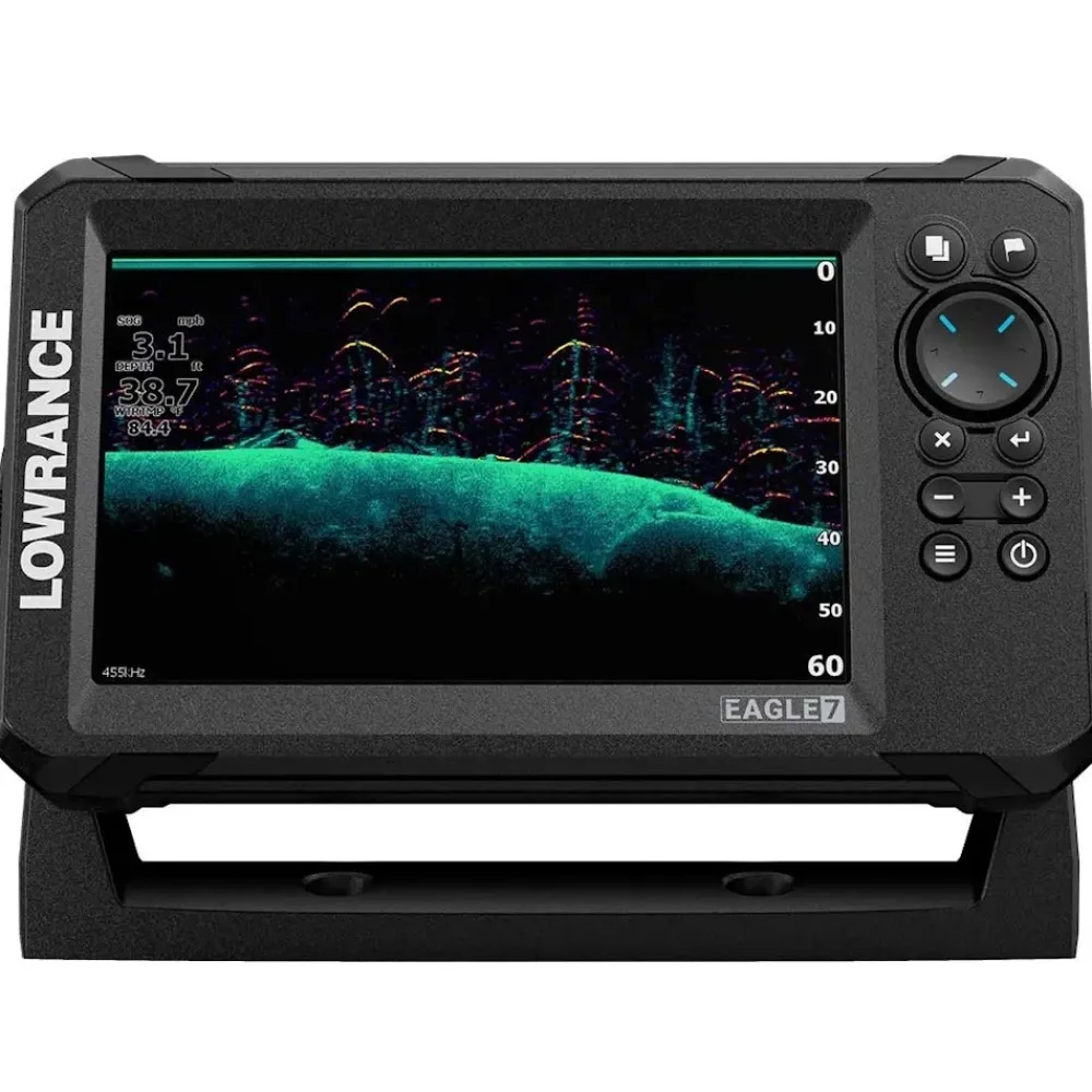 LOWRANCE Gps Marin|Sondeur Gps^Sondeur GPS Eagle 7 CHIRP HDI + Sonde 50/200/455/800 KHz