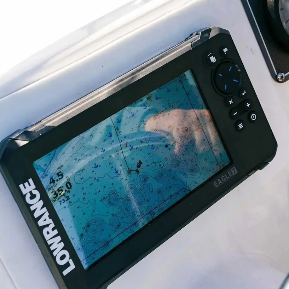 LOWRANCE Gps Marin|Sondeur Gps^Sondeur GPS Eagle 7 CHIRP HDI + Sonde 50/200/455/800 KHz