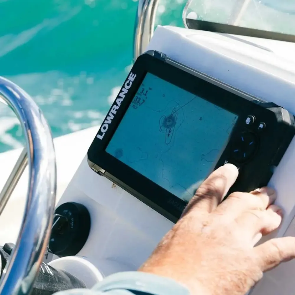 LOWRANCE Gps Marin|Sondeur Gps^Sondeur GPS Eagle 7 CHIRP HDI + Sonde 50/200/455/800 KHz