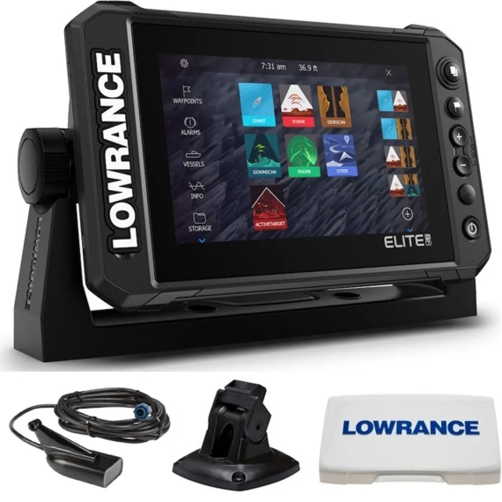 LOWRANCE Sondeur GPS Elite-7 FS HDI + sonde TA 83/200/455/800 KHz