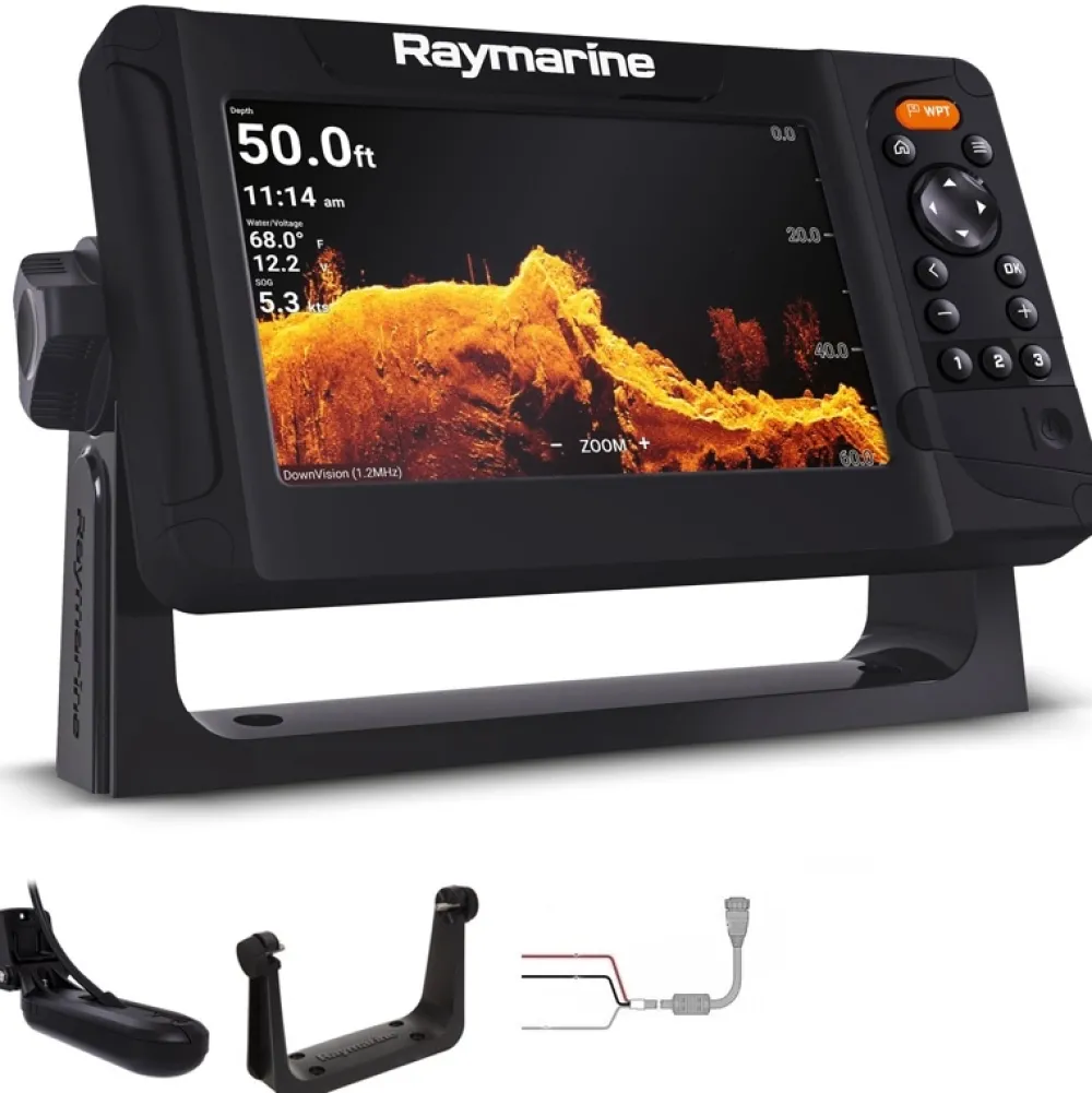 RAYMARINE Gps Marin|Sondeur Gps^Sondeur GPS Element 7 + sonde HV-100 200/350 kHz