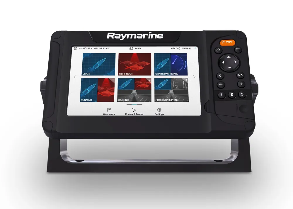 RAYMARINE Gps Marin|Sondeur Gps^Sondeur GPS Element 7 + sonde HV-100 200/350 kHz