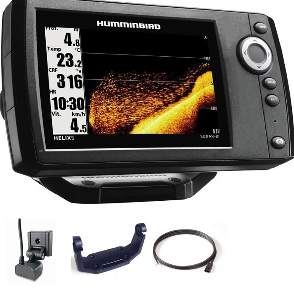 HUMMINBIRD Echosondeur|Echosondeur Float Tube^Sondeur Hélix 5 DI G2 + Sonde 200/455/800 KHz