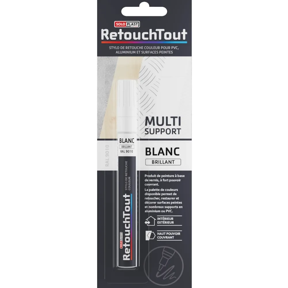YACHTCARE Peinture Bateau^Stylo de retouche Retouchtout Blanc Brillant RAL9010