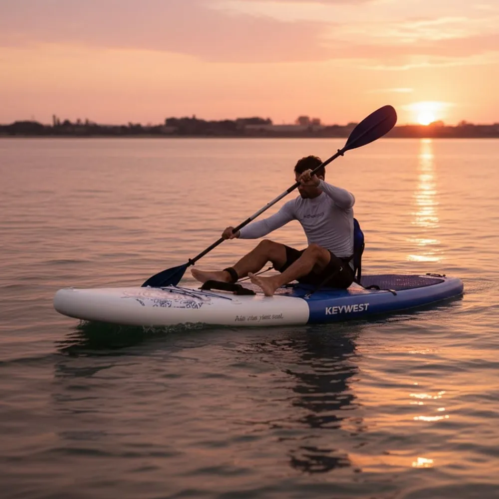 KEY WEST Sup Paddle Gonflable Classic Air 11.0 Saphir Full Pack| Paddle Gonflable