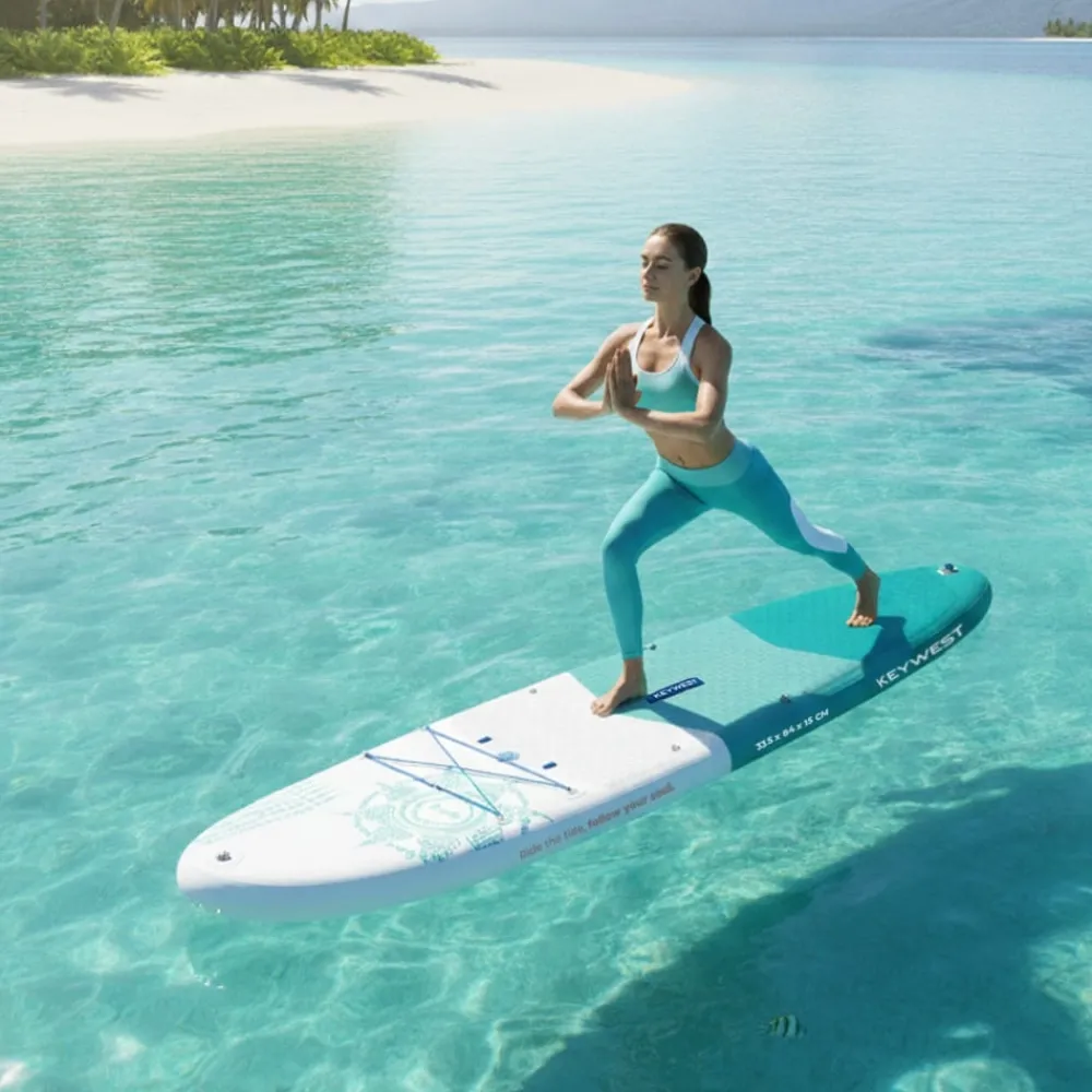 KEY WEST Sup Paddle Gonflable Classic Air 11.0 Saphir Full Pack| Paddle Gonflable