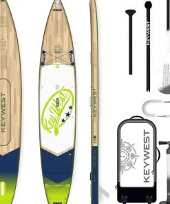 KEY WEST Sup Paddle Gonflable Deluxe Trek 14.0 EXPOSITION PLANCHE NUE GRADE A