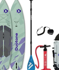 DUOTONE PADDLE Sup Paddle Gonflable Touring Duotone Blitz Air SLS 12.0| Paddle Gonflable