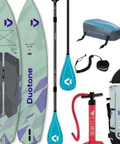 DUOTONE PADDLE Sup Paddle Gonflable Touring Duotone Blitz Air SLS 11.2 Option Kayak| Paddle Gonflable