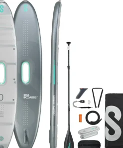 SIPABOARDS Paddle Electrique^SUP Paddle électrique auto gonflable Neo Silver 11