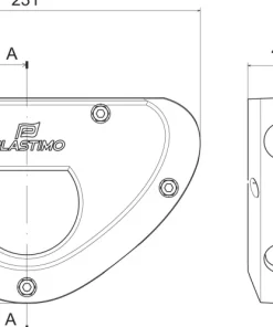 PLASTIMO Support Moteur^Support moteur hors-bord blanc