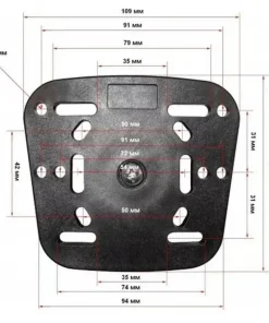 AMTRAC FISHING Support sondeur et sonde à sangle pour float tube