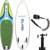 COASTO Planche De Surf^Surf gonflable Air Surf 6’ ailerons fixes