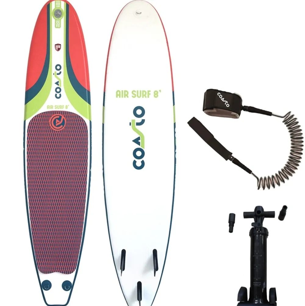 COASTO Surf gonflable Air Surf 8’ ailerons fixes