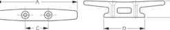SEA-LECT DESIGNS Accastillage Canoë-Kayak|Pièces Détachées Canoë^Taquet de kayak en Nylon 10 cm